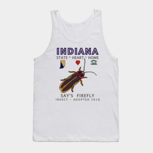 Indiana - Say's firefly - State, Heart, Home - State Symbols Tank Top